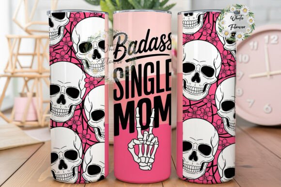 Badass Single Mom Skulls 20oz Tumbler Review