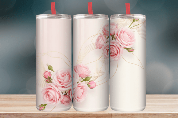 Blush Rose Gold Floral 20oz Tumbler Design Review