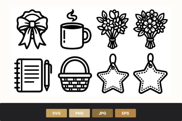 Bow Coffee Cup Flower Basket Vector: A Designer's Review