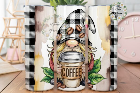 Cozy Coffee Gnome Plaid 20oz Tumbler Review