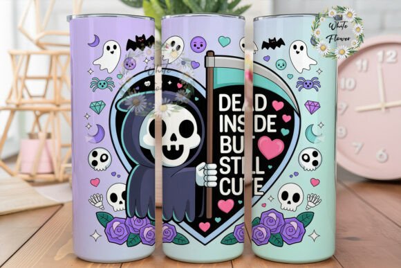Cute Goth Reaper Pastel 20oz Tumbler: A Designer's Review