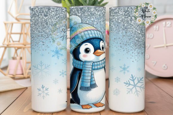 Cute Winter Penguin 20oz Tumbler Wrap Review