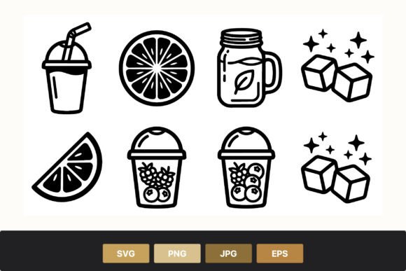 Fruit Cup Berry Juice Vector Icons: A Designer's Review