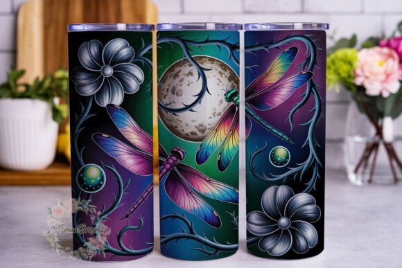 Iridescent Dragonflies 20oz Tumbler Wrap Review