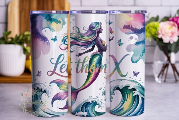Mermaid Waves Ocean 20oz Tumbler Wrap Review