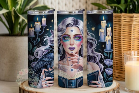 Mystical Raven Maiden 20oz Tumbler Wrap Review