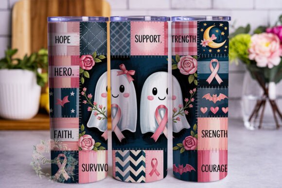 Pink Patchwork Ghost Awareness Tumbler Review