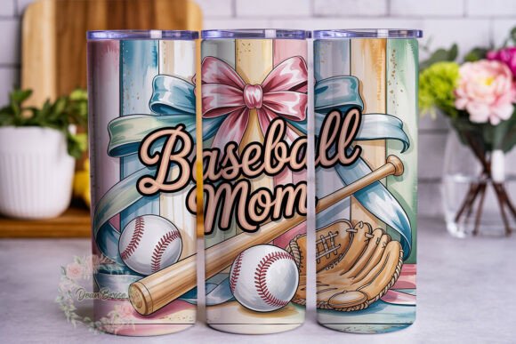 Review: Baseball Mom Pastel Tumbler Wrap PNG for Stitchers