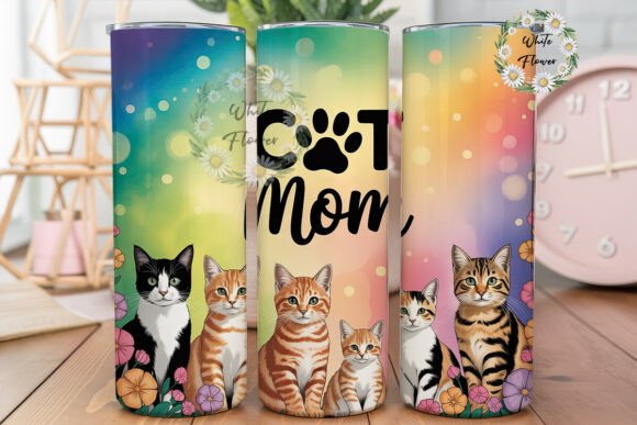 Review: Colorful Cat Mom 20oz Tumbler Wrap for Crafts