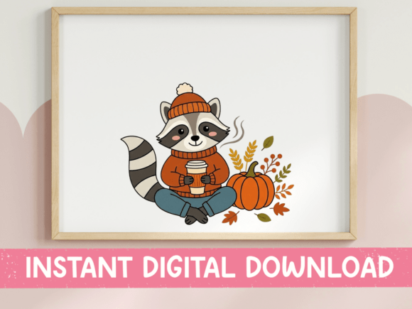 Review: Hello Pumpkin Cute Raccoon Fall SVG PNG for Embroidery