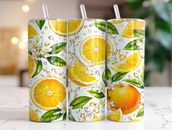 Review: Orange Citrus Splash 20oz Tumbler Wrap Design