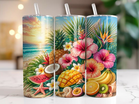 Review: Tropical Summer Beach 20oz Tumbler Wrap