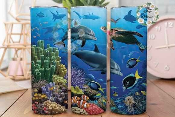 Review: Underwater Reef Life 20oz Tumbler Wrap Design