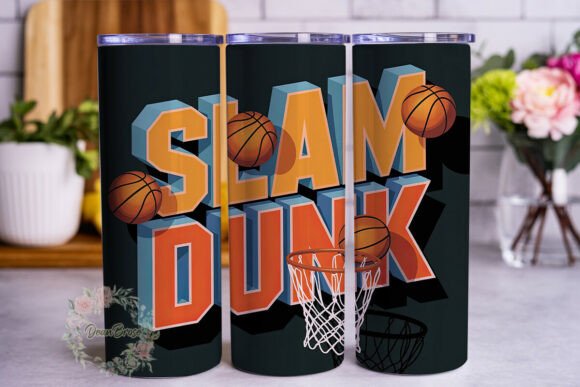 Slam Dunk Basketball 20oz Tumbler Wrap Review