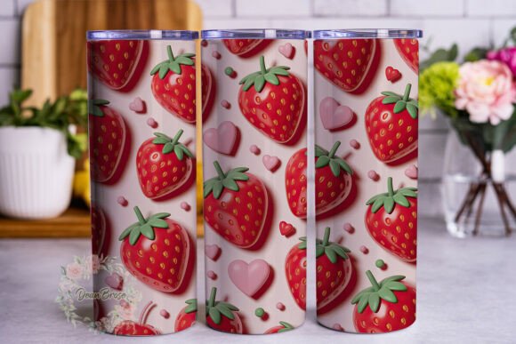 Sweet Strawberry Bliss 20oz Tumbler Wrap Review