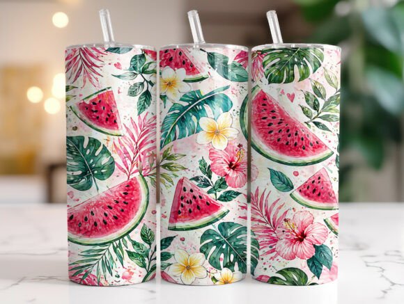 Tropical Watermelon Summer Tumbler Wrap Review